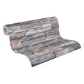 Made in Germany - Wallpaper rolls Stone Grey Beige Brown - Non Woven Vinyl - Wallpaper Stone Look for Walls - 1005 x 053 m