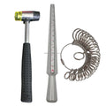 Boasta 3PCS Ring Sizer Tool Set with Steel Hammer Alloy Ring Stick & US Size Gauge Finger Measuring Circle for Jewelry Making