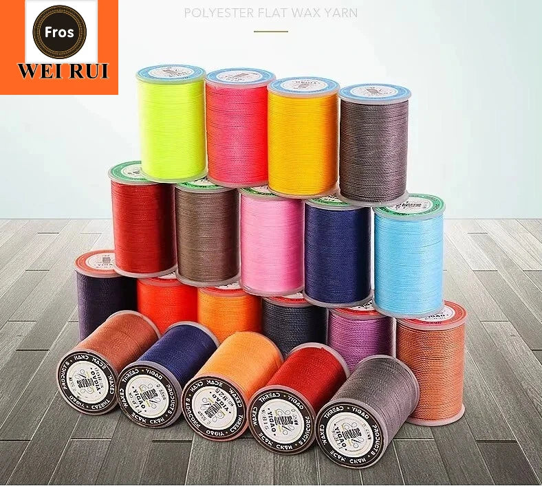 1mm High Tenacity Polyester Waxed Thread Leather Sewing Waxed Thread for Hand Sewing