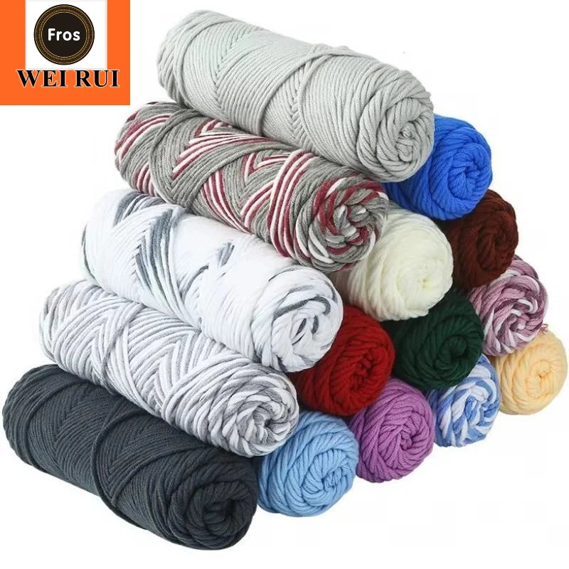 China Manufacturer Acrylic Yarn Crochet Cotton Crocheting Milk Cotton Yarn Crochet for Making Sweater