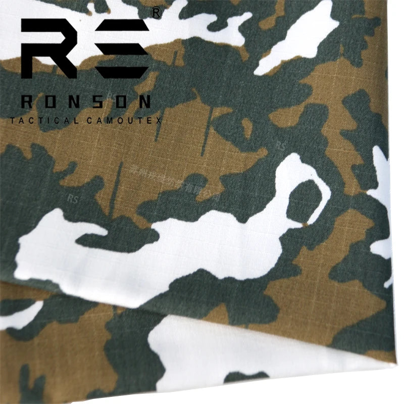 NC 50/50 RIPstop Red Dawn Camouflage Nylon Cotton Fabric NYCO Camo Printed Tactical Uniform Camouflage Fabric