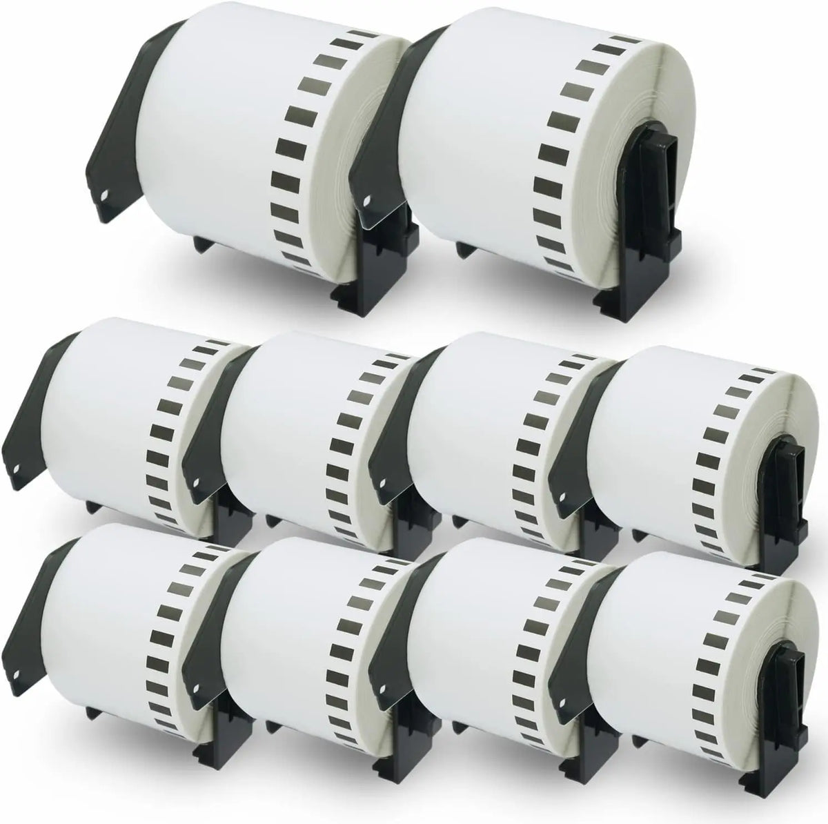Compatible Continuous Labels Replacement for Brother DK-2205 (2.4 in X 100 Ft) Use with Brother QL Label Printers [10 Rolls]