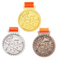 Factory Wholesale Price Lowest MOQ Winter Sport Skiing Medals Zinc Alloy Gold Silver Bronze Custom Metal Crafts Award Medallion
