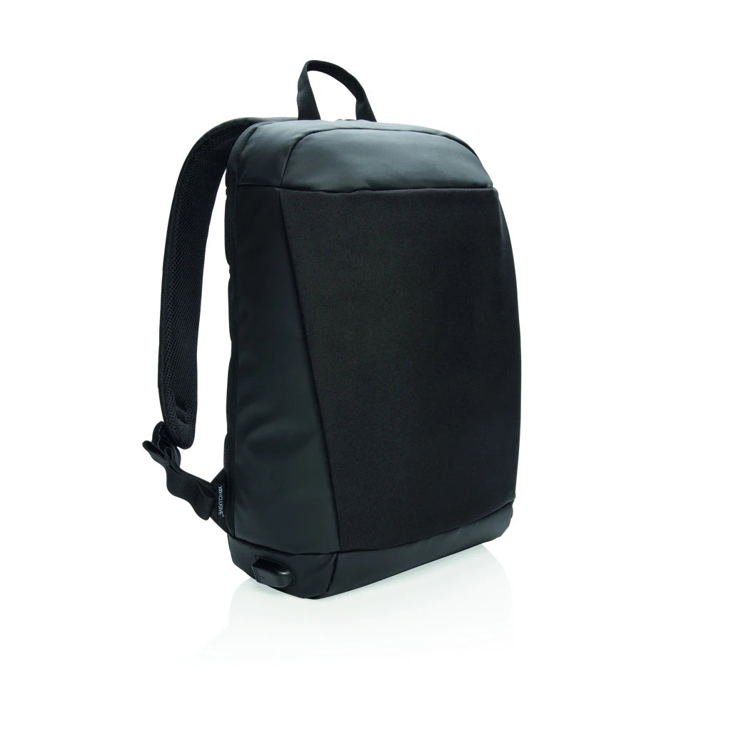 Madrid Anti-Theft Backpack with RFID and USB Promotional Features