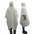Eco-friendly PLA Disposable Rain Poncho Biodegradable and Compostable Raincoat