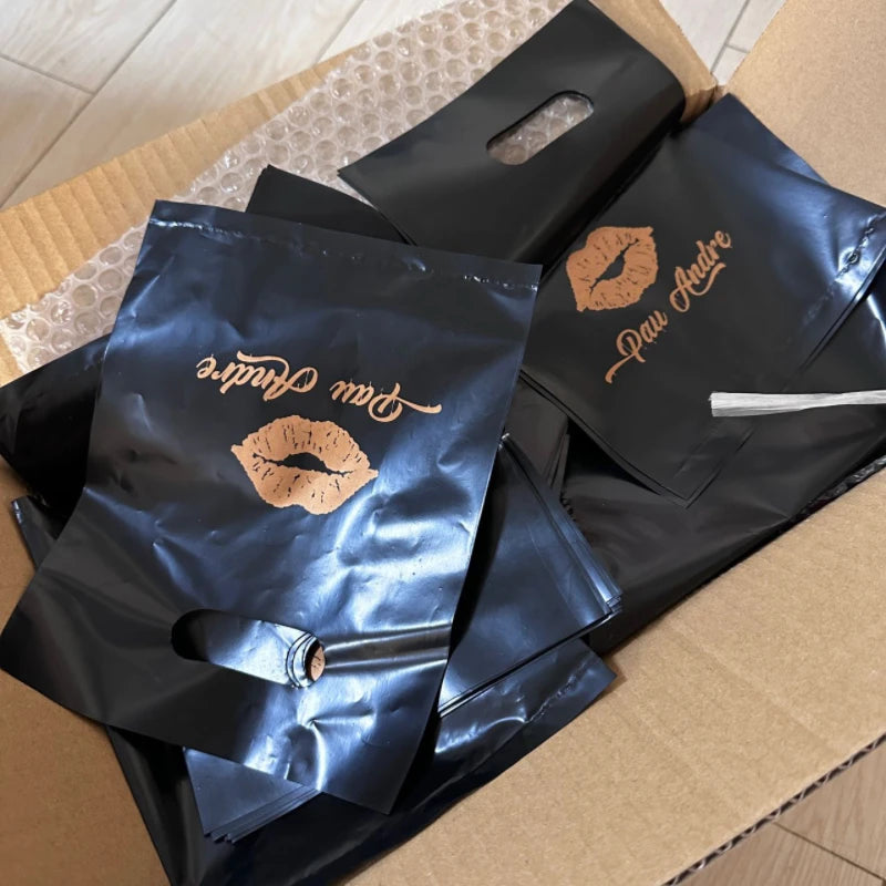 Custom Logo Print Plastic Shopping Bag High Quality HDPE Plastic Packaging Die Cut Handle Carry Bag