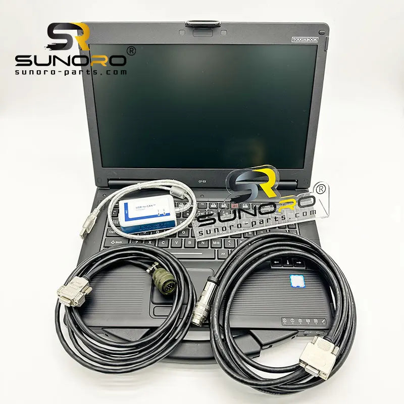 MTU with Diasys 2.72 Software USB-to-CAN Engine Analyzer Diagnostic Cable for Excavator MTU Diagnostic Tool for CF53 Laptop