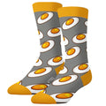 Pair of Lucky Socks long socks fried egg design sizes 41-46