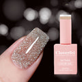 2025 New Reflective Glitter Gel Polish 12colors Soak Off UV Gel Nail Kit UV Lamp Required  Art Design Salon Home Gifts