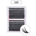 Wholesale 14 Rows Large Capacity Single-cluster Segmented False Eyelash 30D-60D Grafting Natural Single Tufts of DIY Eyelash