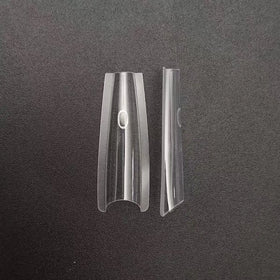Wholesale Sandwich Dual Nail Tips Form 240 Pcs Custom Logo Acrylic Nail Extension Tool for Salon & DIY