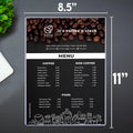 Hookei Mount Self-Adhesive Magnetic Wall Signs Holder with Clear PVC Cover Holder