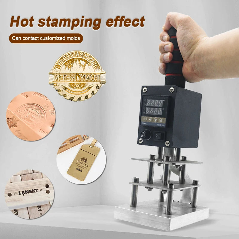 Small Manual Leather Paper Stamping and Branding Machine Multifunction Manual Leather Press Stamping Machine