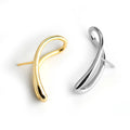 EH1080 925 Sterling Silver Small Cute Rose Gold Earrings for Women Girl Birthday Gifts Jewelry Accessories