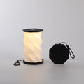 OEM Manufacturing Lampshade Mini Led Folding Paper Lamp Promotional Gifts with Ropes Student Toys Macaron-colored Portable Lamps