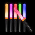 Kids LED Flash Light Stick RGB Glow Super Bright Portable Plastic Dance Party Baton Kpop Fans-Customizable Design Transparent