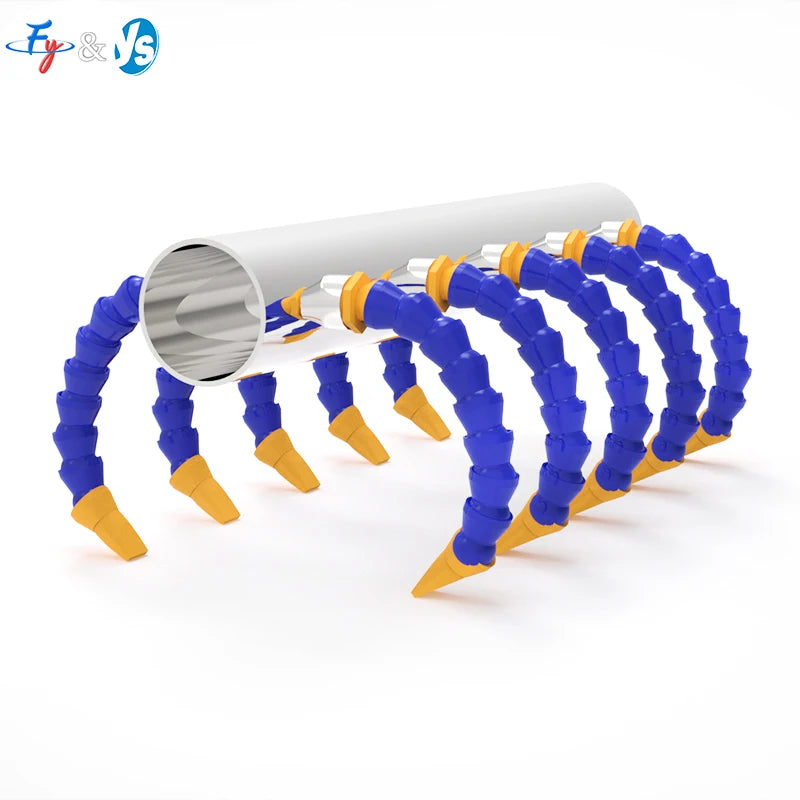 Stainless Steel Spider Hand air Knife for Beverage Blowing Adjustable Universal Hose for High Speed Centrifugal Blower MegaBDM