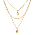 Hot Sale Fine Jewelry Necklaces Sterling Silver 925 18k Gold Plated Star and Moon Pendant for Women Party Gift