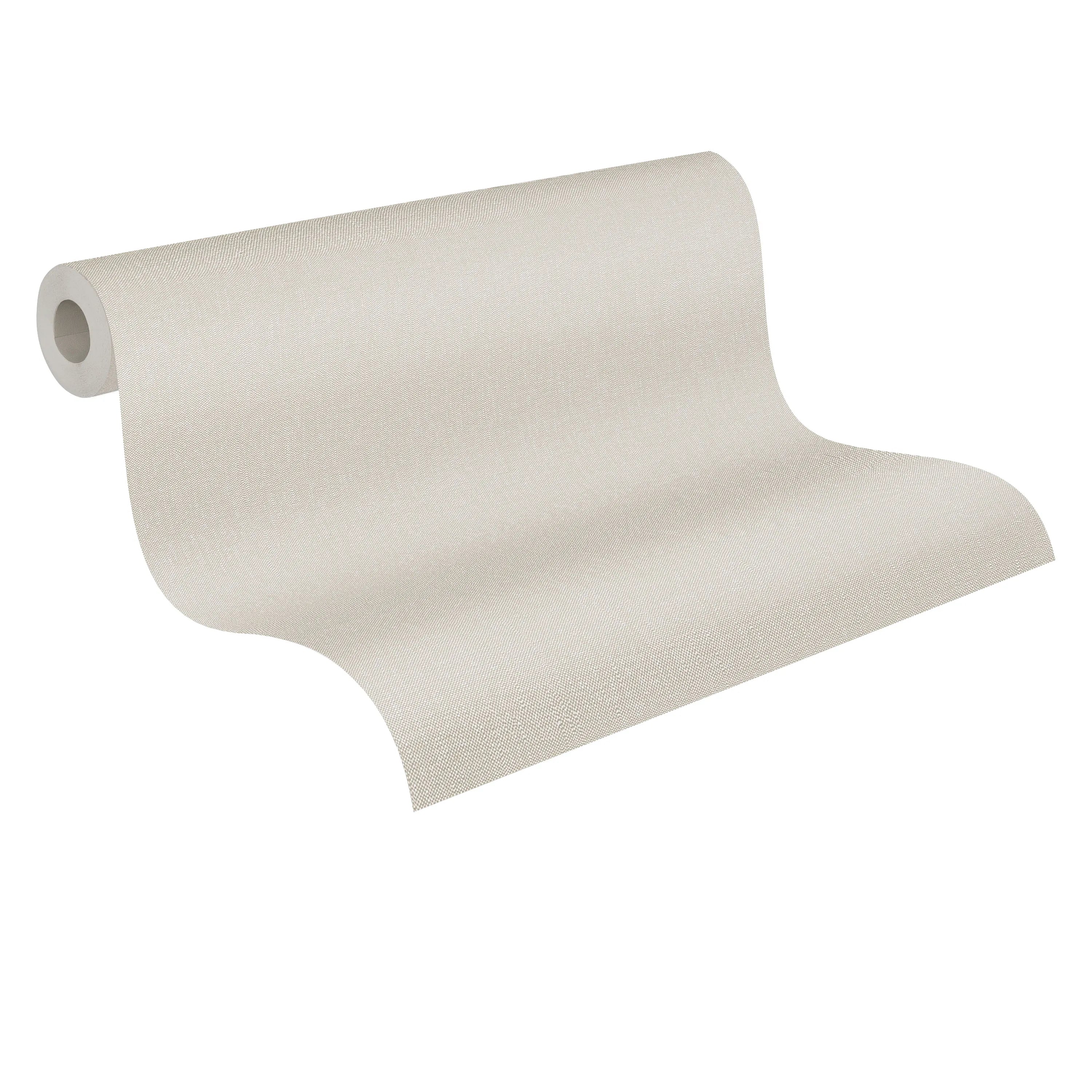 Made in Germany - Wallpaper rolls Solid Plain Beige Brown - Non Woven Vinyl - Wallpaper Structure for Walls - 1005 x 053 m