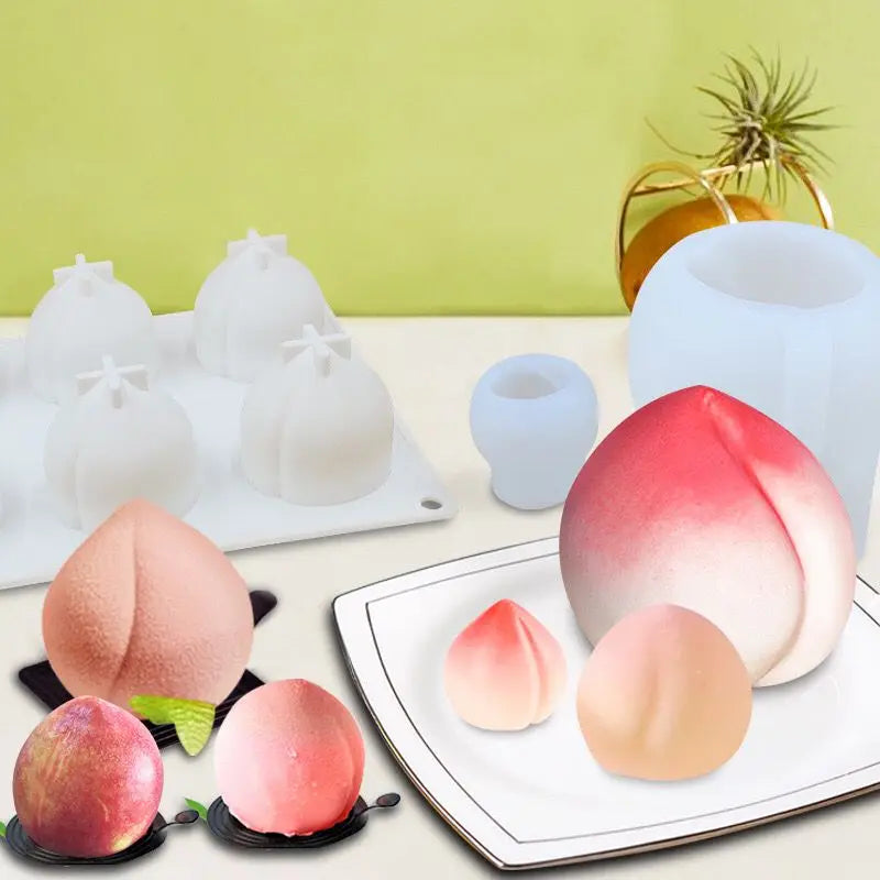 Peach Silicone Candle Mold  Resin Casting Mold Resin  for Candle Home