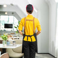 Custom Restaurant Shop Waiter Work Cleaning Uniform Apron Waterproof Professional Bbq Chef Kitchen Canvas Apron with Pockets