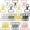Swivel D-ring Lobster Clasp Keychain Hook Lanyard Hardware for Keychain Making DIY Accessory Key Chain Clips Metal d Ring Buckle