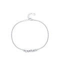 SL1667 925 Sterling Silver Fashion Geometric Square Bracelet Adjustable Chain Link for Women Girls Party Fine Jewlery