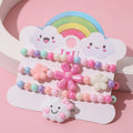 Hot Sell Children Beaded Bracelet Set New Color Acrylic Cloud Bracelet Set for Girl