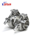 Muffler Clamps 2.5 Inch v Band Clamp and Flanges 63 mm Kit with Release