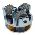5" 125mm 15 Tips Bush Hammer Plate Double Layer 3 Roller for Aggressive Surface Profiling Coating Removal