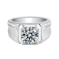 2025 New 3.0CT VVS Round Cut Moissanite Wedding Ring 925 Sterling Silver Fine Jewelry New Collection