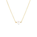 Low MOQ Christian Link Chain Zircon 925 Sterling Silver Freshwater Pearl Heart Shape Classic Gift Necklace