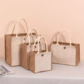Custom Jute Bag Promotion Sublimation Blank Tote Bag With Custom Printed LOGO