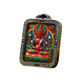 Custom  Premium Handpainted Regong Thangka Portable Thangka Pendant Vairocana Buddhist Pendants