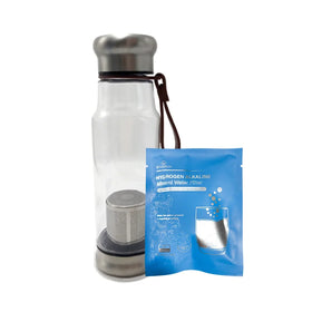 Customized pH Level ORP -100mv 304 Stainless Steel + Food Grade PP VC Mineral Alkaline Water Filter Bottle 500ml Household