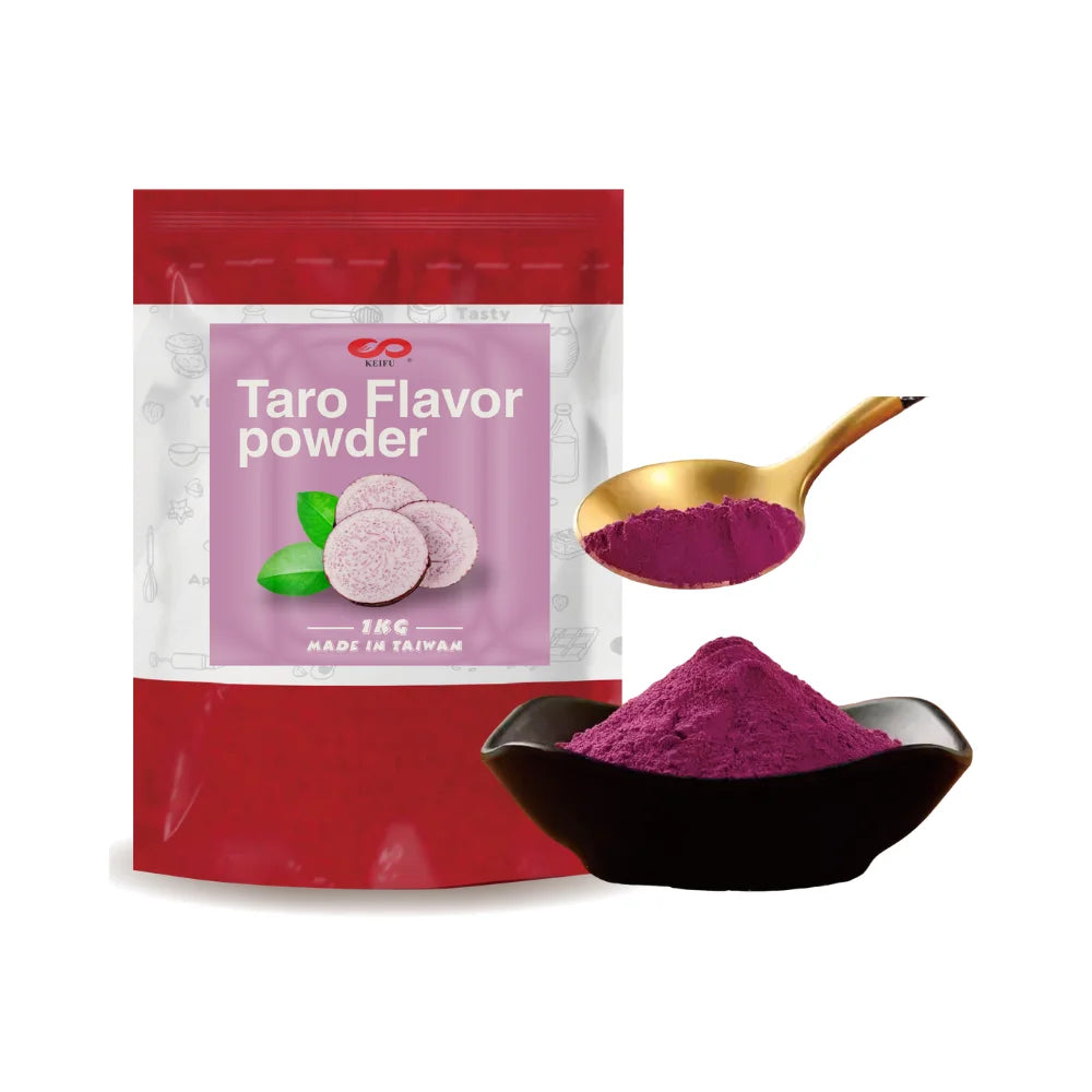 KEIFU 1kg Purple Taro Bubble Tea Powder Fruity Flavor Mix 3in1 Milk Tea OEM/ODM Packaged Bag Taiwan HALAL/HACCP/ISO 22000