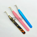 Sustainable Micro Fiber Tip Eyelash Extensions Tweezers 90 Volume Eyelash Tweezers Stainless Steel Eco-Friendly Lash Tech Tool