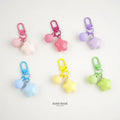HOT Star Key Chains Kawaii Keychain for Women Yellow Star Backpack Accessories Pink Snap Keyrings for Women Key Chains