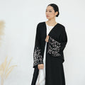 New Abaya Manufacturer Wholesale Luxury Abaya Dubai 2024 Nida Beaded Cardigan Plus Size Womens Dresses Women Muslim Abaya Robe