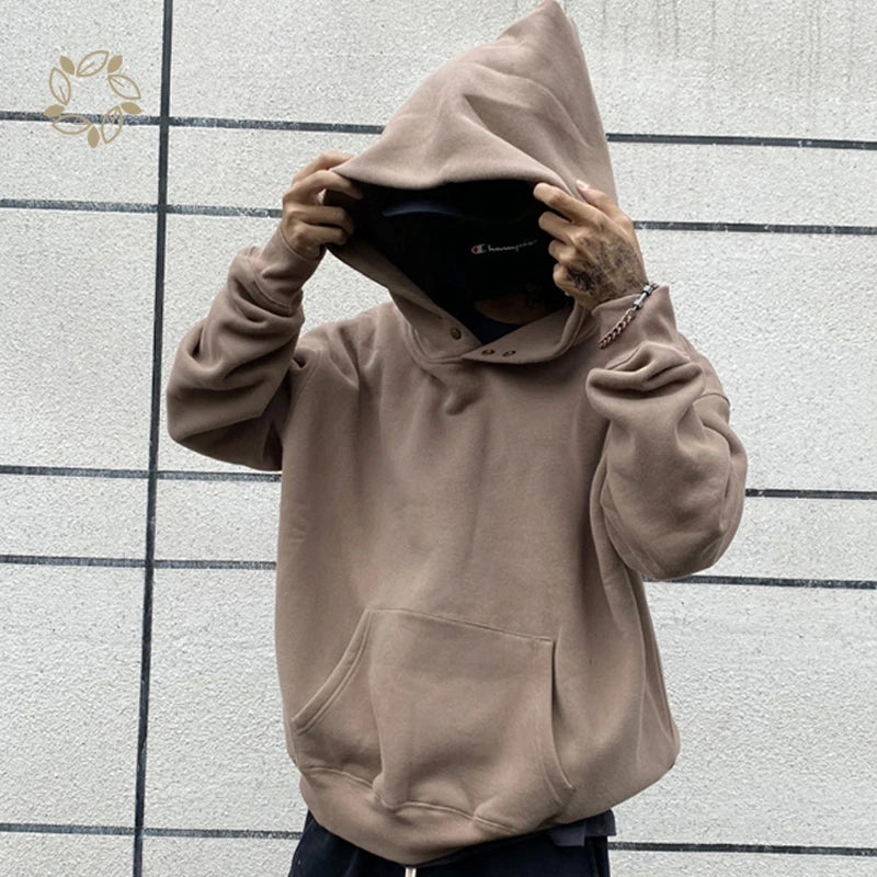 Custom Streetwear Washed Hoodies Mens Blank Black 450gsm French Terry Vintage Distressed Acid Wash Zip up Hoodie Men