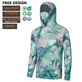 OEM Wholesale Long Sleeve Fishing Shirt Quick Dry Breathable Sun Protection UPF50 Outdoor Custom Sports Men Fishing Wear