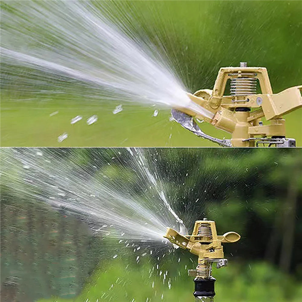 Adjustable 360 Water Sprinkler 1/2 Inch Male Thread Rotating Garden Irrigation Impact Sprinkler