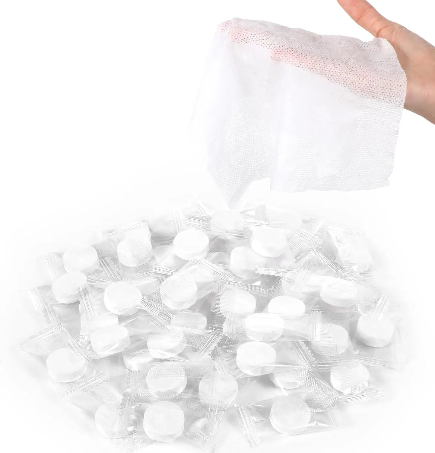 Disposable Towels Tablets Compressed Napkins Camping Mini Towels Washcloths Body Bath Towels Expands in Water Camping Outdoor