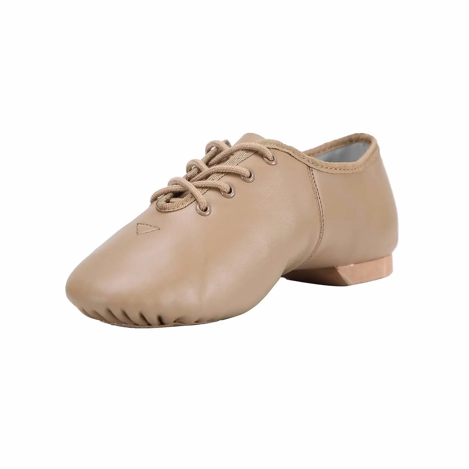 Dynadans Factory Direct Supple Leather Traditional  Oxford Lace up Unisex Jazz Shoe for Women and Men's Dance Shoes