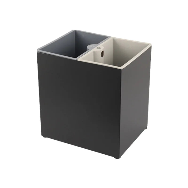 Coverless Square Open Trash Can for Home Kitchen Outdoor School Kindergarten Hotel Corridor Standing Structure Plastic Material