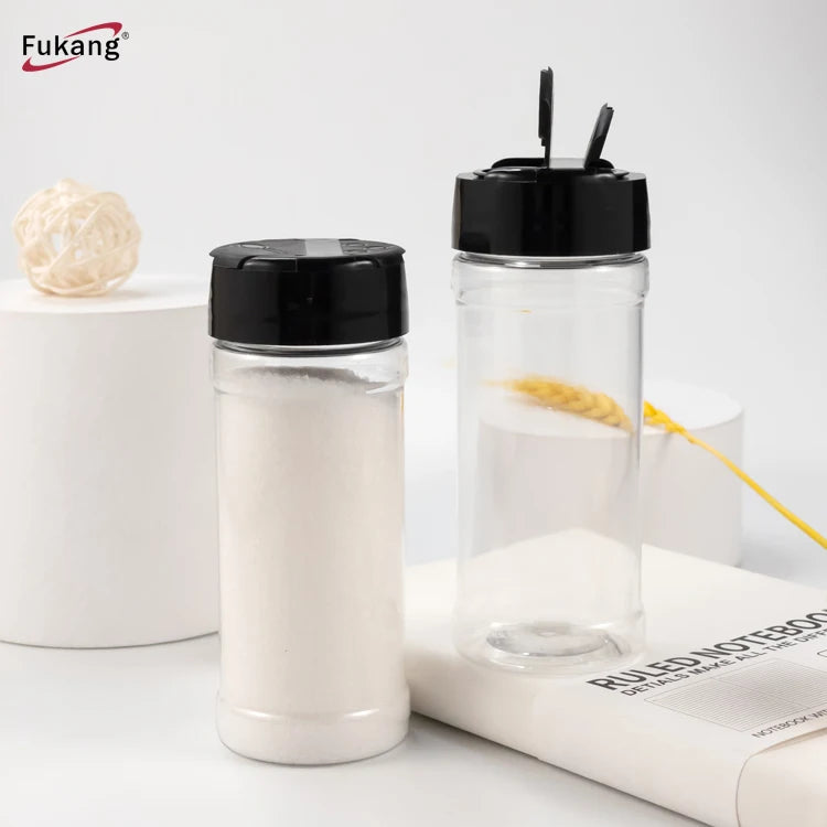 Plastic Seasoning Shaker Bottle Container Pot Salt and Pepper Shaker Herb Spice Shaker Jars Condiment Jars with Sifter Flip Lid
