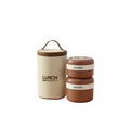 High Quality 316 Stainless Steel Portable Heatable Microwavable Kid Bento Box Warm Food Flask Leak-Proof Food