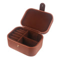 Custom Leather Craft Jewelry Box Pu Leather Travel Necklace Ring Portable Jewelry Box Jewelry Storage Box