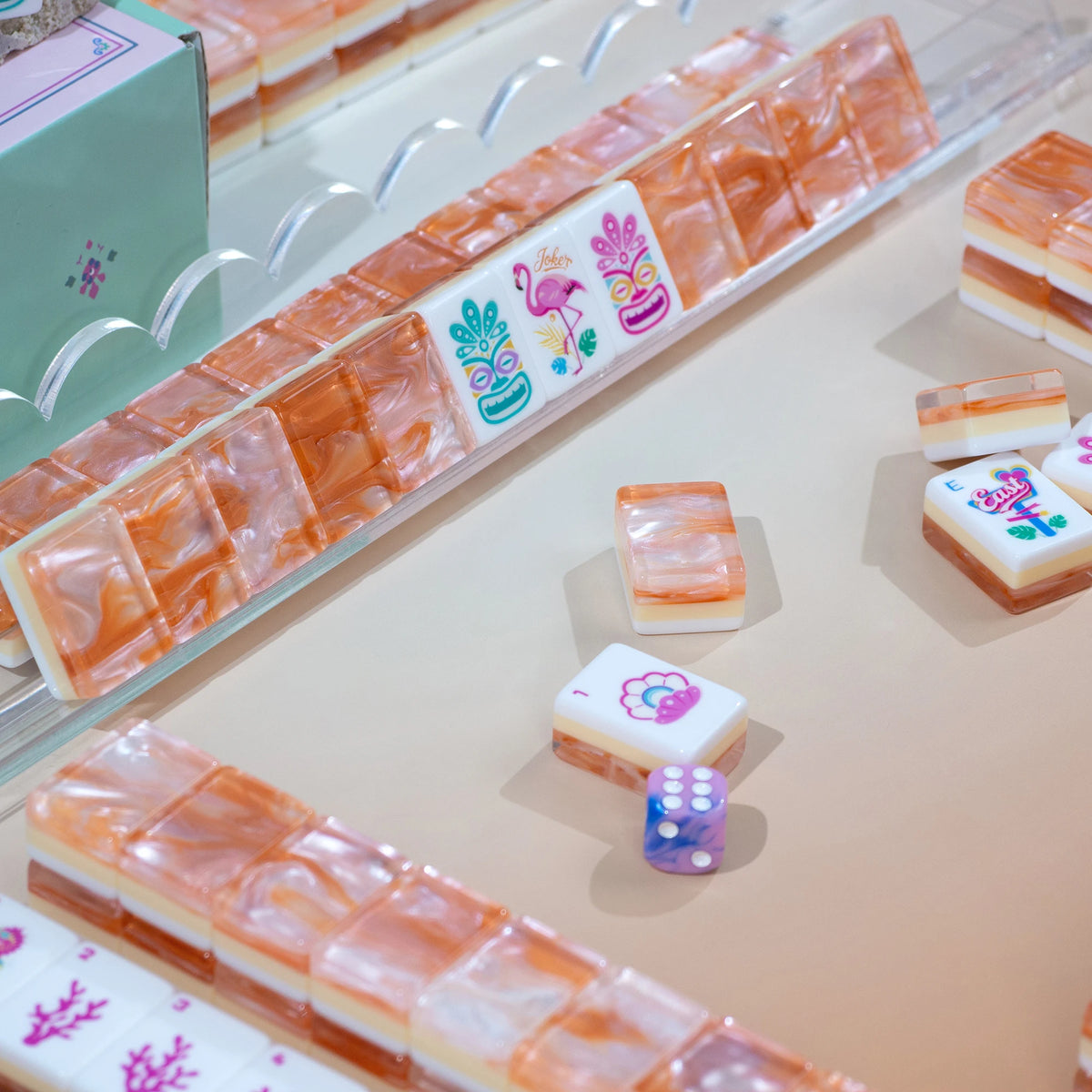 Hot Wholesale Price Mahjong American Mahjong Engraved Clear Print Tiles Expert Choice Products for Outdoor Party Games MegaBDM
