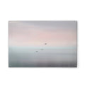 Made In Germany - Home Decor Canvas Picture Horizon - Wall Painting Mural In Grey And Pink - Canvas Picture On Stretcher Frame